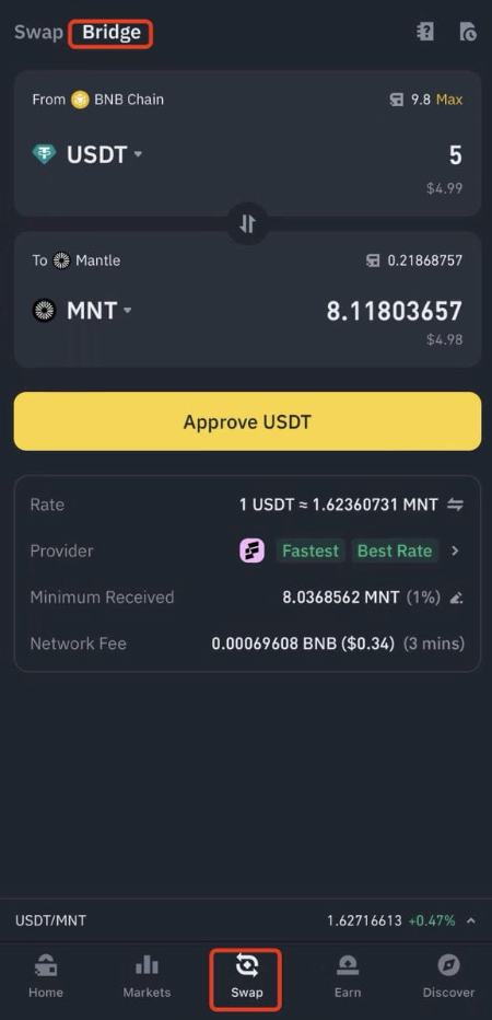 如何使用币安 Web3 钱包参与 Mantle mETH 质押以获得专属奖励？